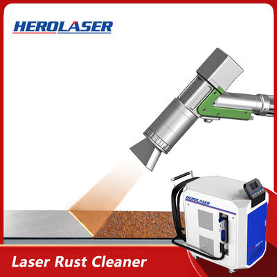 CW PW Laser Rust Removal Machine , Purple Horn 1000w Laser Rust Cleaner