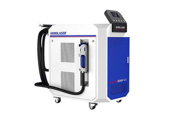 Purple Horn 1000w 1500w CW Fiber Laser Cleaning Equipment For Mold Rust Paint Oil